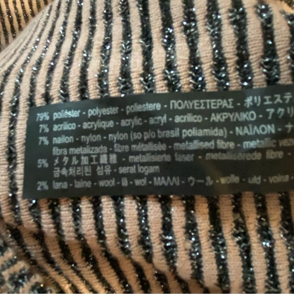 Zara Knit Women’s Tunic Shirt Dress Black Pink Sparkles Size M - Picture 11 of 13